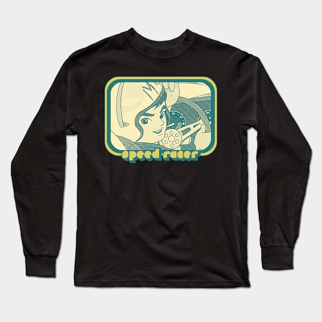 Speed Racer // Retro Style Design Long Sleeve T-Shirt by DankFutura